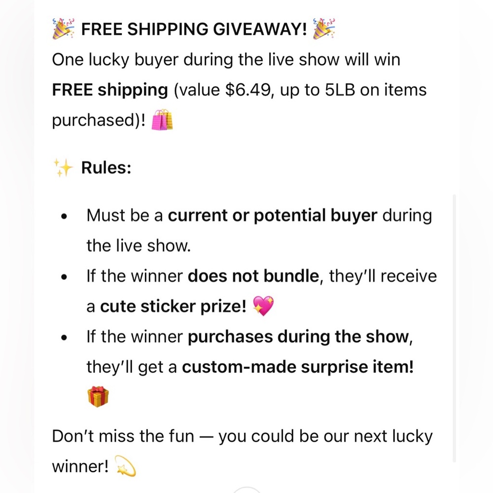 🎉 FREE SHIPPING GIVEAWAY ➕ GIVY🎉